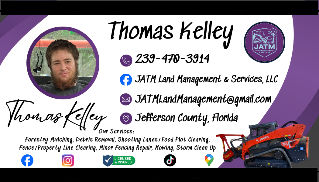 Thomas Kelley - JATM Land Management & Services, LLC business card
